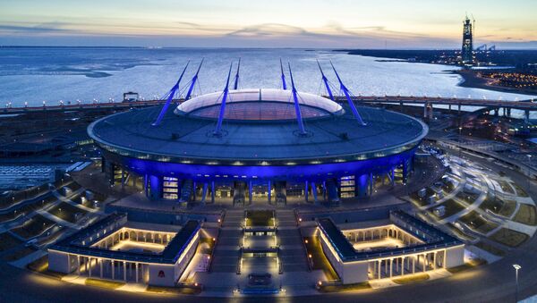 Стадион Санкт-Петербург Арена, на Крестовском острове в Санкт-Петербурге - اسپوتنیک افغانستان  