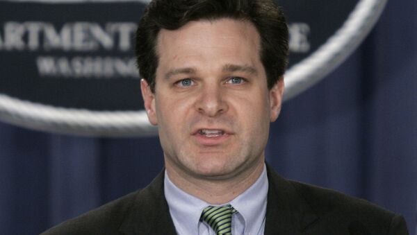 Assistant Attorney General, Christopher Wray speaks at a press conference at the Justice Dept. in Washington. (File) - اسپوتنیک افغانستان  