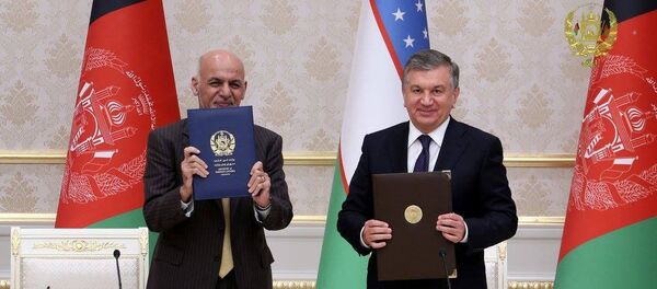 شوکت میرضیایف، رئیس جمهور ازبکستان و محمد اشرف غنی، رئیس جمهور افغانستان شوکت میرضیایف، رئیس جمهور ازبکستان و محمد اشرف غنی، رئیس جمهور افغانستان - اسپوتنیک افغانستان