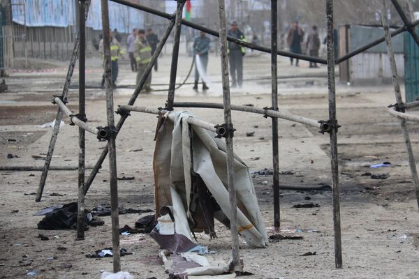 نگاره های از حمله انتحاری امروز غرب کابل - اسپوتنیک افغانستان  