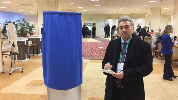 شاه سلطان عاکفی، ناظر بین‌المللی انتخابات ریاست جمهوری روسیه ۲۰۱۸ - اسپوتنیک افغانستان  