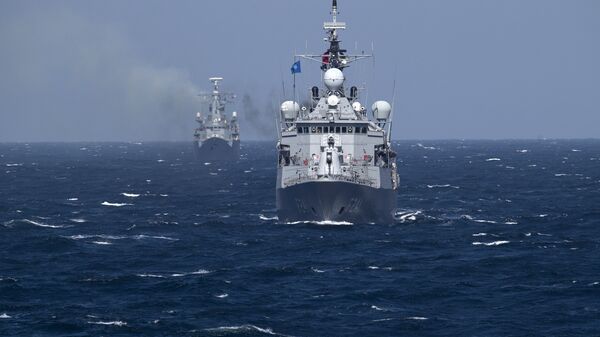 Военные корабли НАТО на учениях в Черном море - اسپوتنیک افغانستان  