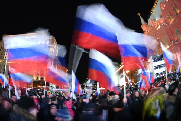 تجلیل سالگرد الحاق کریمیا به روسیه - مسکو - اسپوتنیک افغانستان  
