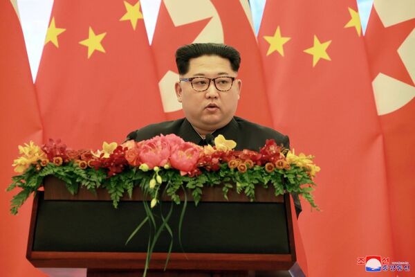رهبر کوریای شمالی هنگام بازدید رسمی از چین - اسپوتنیک افغانستان  
