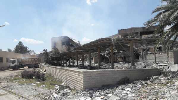 مناطق تخریب شده توسط حملات راکتی امریکا در سوریه - اسپوتنیک افغانستان  