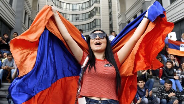 تظاهرات ارمنستان در حال گسترش است - اسپوتنیک افغانستان  