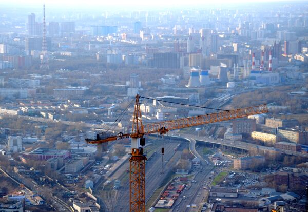 دید از منزل 89  برج فدراسیون  در بلندترین نظرگاه اروپا در مرکز بین المللی کسب‌و کارمسکو (مسکو سیتی) - اسپوتنیک افغانستان  