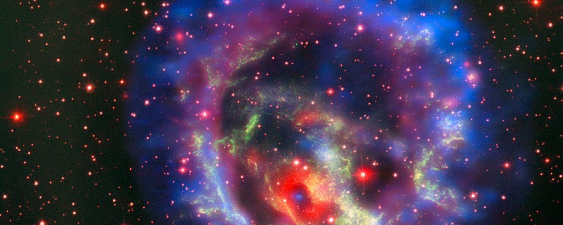 بقایای ابرنواختر 1E 0102.2-7219، واقغ در نزدیکترین کهکشان به نام ابر ماژلانی کوچک - اسپوتنیک افغانستان  , 1920, 28.04.2018