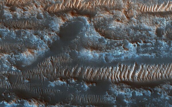 تپه های شنی در حال حرکت در سطح مریخ از منطقه‌ی به نام Lobo Vallis - اسپوتنیک افغانستان  