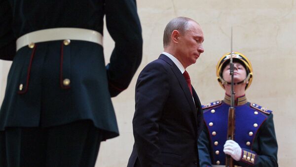 ولادیمیر پوتین برای چهارمین بار به عنوان رئیس جمهور روسیه سوگند می خورد - اسپوتنیک افغانستان  