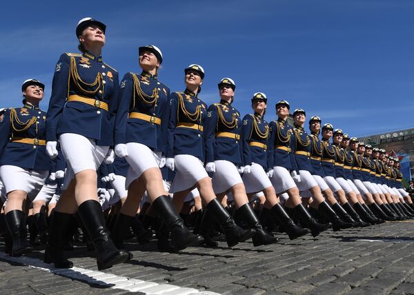 رژه نظامی میدان سرخ مسکو به مناسبت 73مین یادبود از پیروزی در جنگ بزرگ میهنی - اسپوتنیک افغانستان  