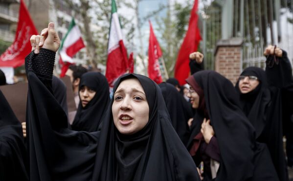 تظاهرات در تهران، ایران - اسپوتنیک افغانستان  
