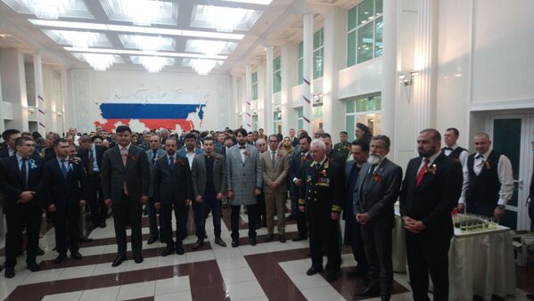 نگاره های از تجلیل 9 می «روز پیروزی» در سفارت روسیه در کابل - اسپوتنیک افغانستان  