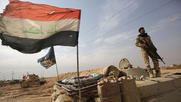 Иракские военные на позициях у сирийской границы. Архивное фото  - اسپوتنیک افغانستان  