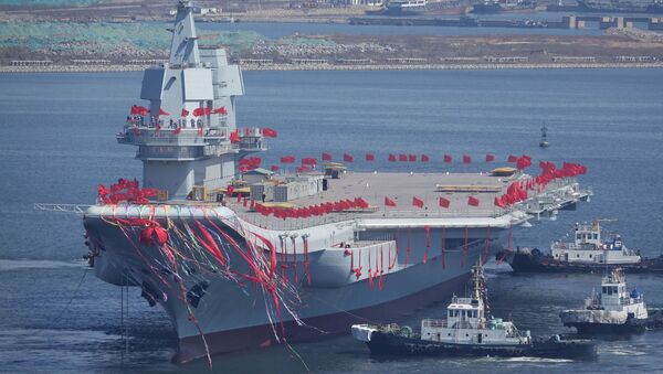 چین اولین کشتی هواپیمابر ساخت خود را آزمایش کرد+ویدیو - اسپوتنیک افغانستان  