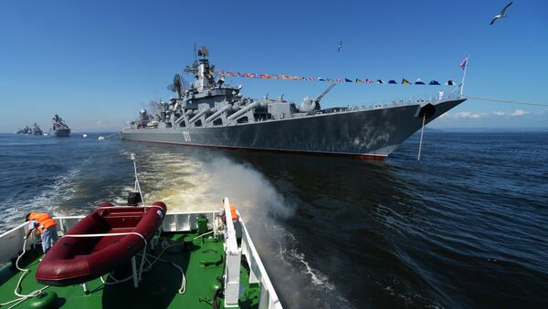 کشتی های نیروی اقیانوس آرام روسیه عازم چین شدند - اسپوتنیک افغانستان  