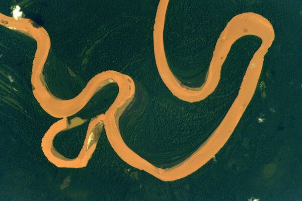رودخانه آمازون، عکس گرفته شده از ایستگاه فضایی بین المللی - اسپوتنیک افغانستان  