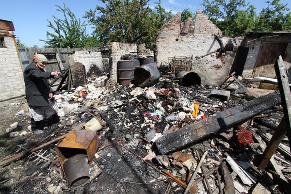 عواقب بمباران شهر دوکوچایفسک، اوکراین - اسپوتنیک افغانستان  