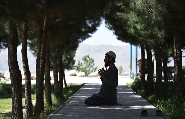 مرد افغان در حال نماز خواندن – کابل، افغانستان - اسپوتنیک افغانستان  