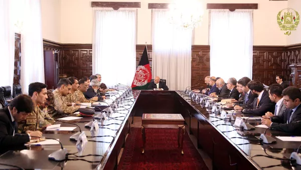دیدار رییس جمهور اشرف غنی با جنرال جاوید باجوه، لوی درستیز اردوی پاکستان - اسپوتنیک افغانستان  