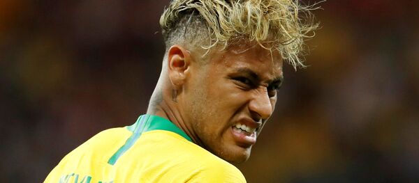 Soccer Football - World Cup - Group E - Brazil vs Switzerland - Rostov Arena, Rostov-on-Don, Russia - June 17, 2018 Brazil's Neymar reacts - اسپوتنیک افغانستان  