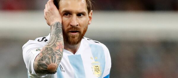 Soccer Football - World Cup - Group D - Argentina vs Croatia - Nizhny Novgorod Stadium, Nizhny Novgorod, Russia - June 21, 2018 Argentina's Lionel Messi looks dejected after the match Soccer Football - World Cup - Group D - Argentina vs Croatia - Nizhny Novgorod Stadium, Nizhny Novgorod, Russia - June 21, 2018 Argentina's Lionel Messi looks dejected after the match - اسپوتنیک افغانستان