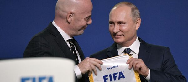 پوتین و رئیس فیفا - اسپوتنیک افغانستان  