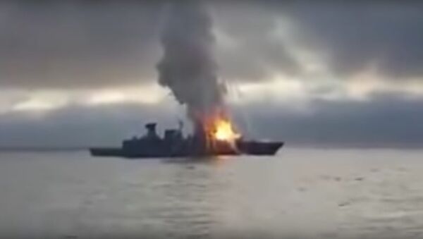 کشتی جنگی آلمان خود را هدف قرار داد + ویدیو - اسپوتنیک افغانستان  