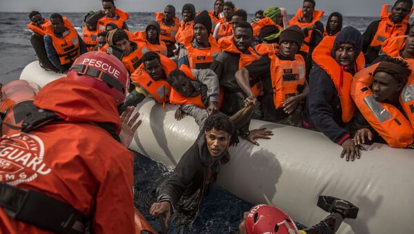 یک قایق با بیش از 100 مهاجر در سواحل لیبیا غرق شد - اسپوتنیک افغانستان  