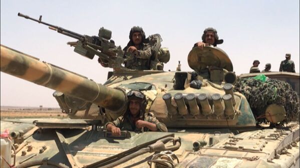 نیروهای نظامی سوریه در سرحد با اردن در ولایت درعا - اسپوتنیک افغانستان  