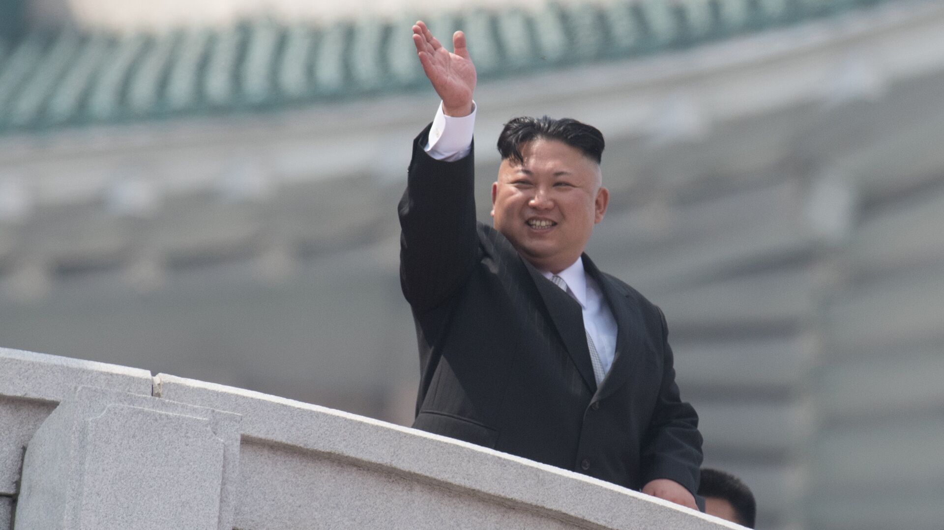 North Korean leader Kim Jong-un during a military parade marking the 105th birthday of Kim Il-Sung, the founder of North Korea, in Pyongyang - اسپوتنیک افغانستان  , 1920, 11.08.2022