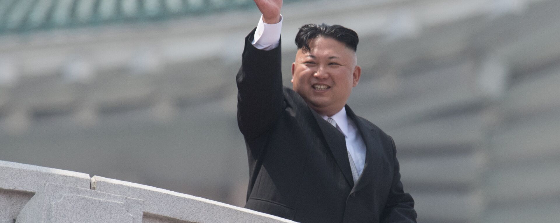 North Korean leader Kim Jong-un during a military parade marking the 105th birthday of Kim Il-Sung, the founder of North Korea, in Pyongyang - اسپوتنیک افغانستان  , 1920, 11.08.2022