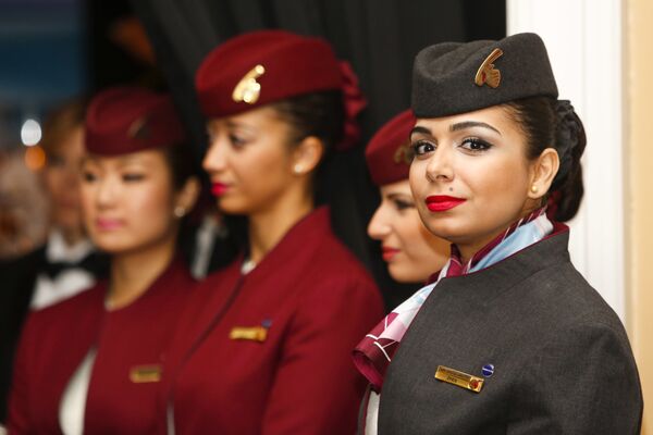 مهمانداران شرکت هوایی Qatar Airways - اسپوتنیک افغانستان  
