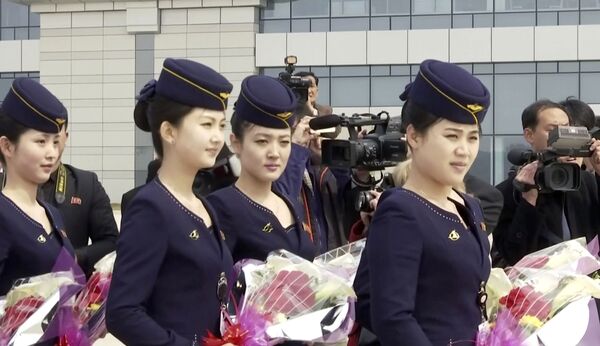 مهمانداران شرکت هوایی Air Koryo – کوریای شمالی - اسپوتنیک افغانستان  