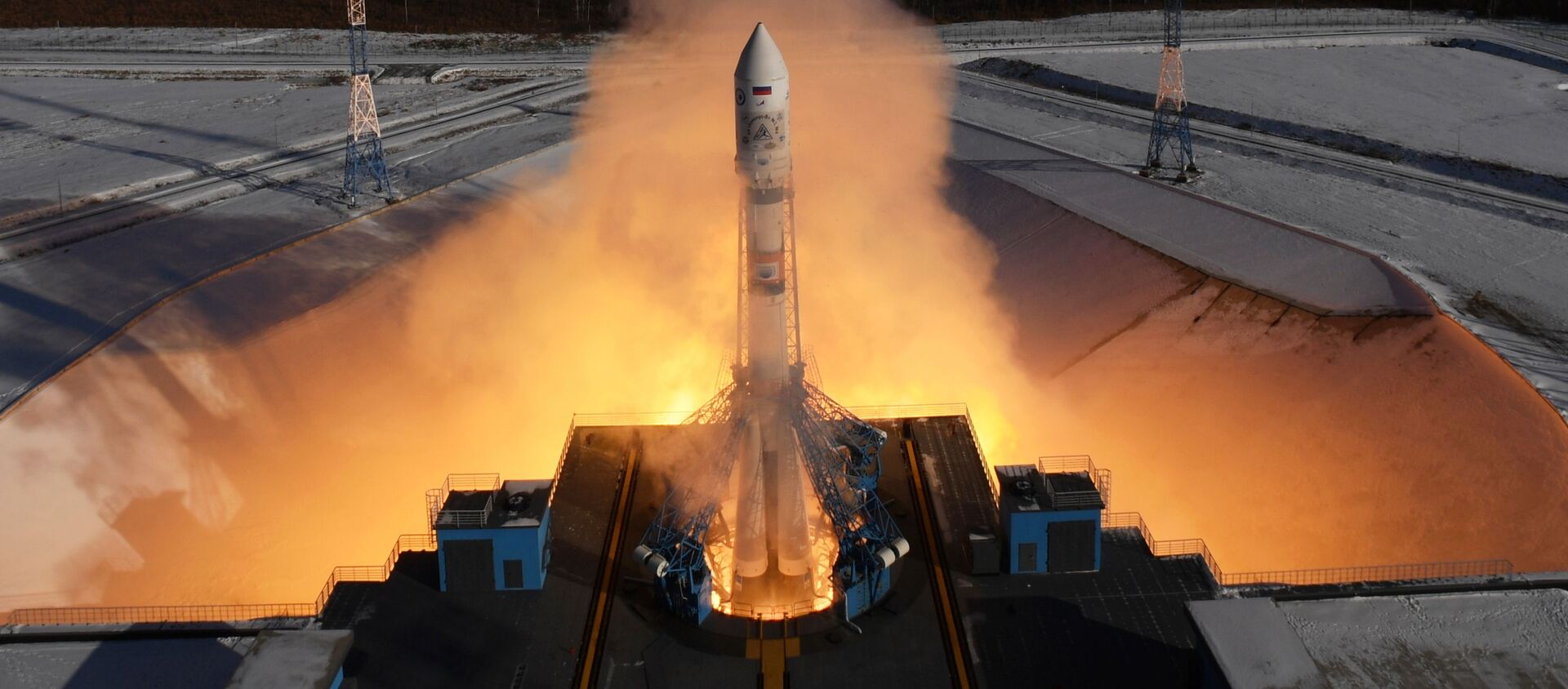 پرتاب راکت «سایوز-2» به همراه ماهواره‌های وان وب در روسیه + ویدیو - اسپوتنیک افغانستان  , 1920, 28.05.2021