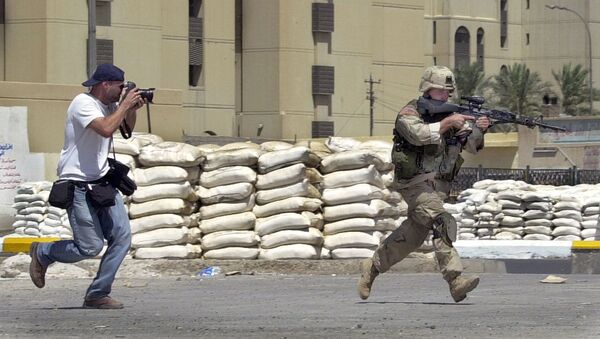 عکاس آسوشیتدپرس در شهر بغداد پایتخت عراق - اسپوتنیک افغانستان  