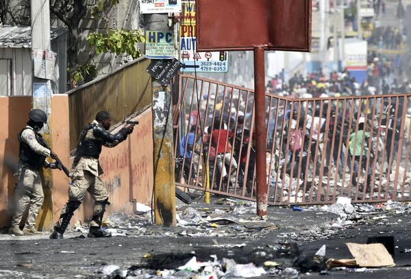 درگیری میان پولیس و تظاهرکنندگان در هائیتی - اسپوتنیک افغانستان  
