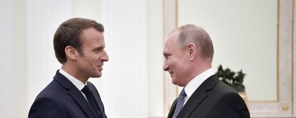 دیدار پوتین و ماکرون در کرملین - اسپوتنیک افغانستان  