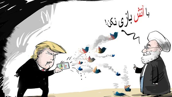جنگ توییتری ترامپ و توصیه روحانی - اسپوتنیک افغانستان  