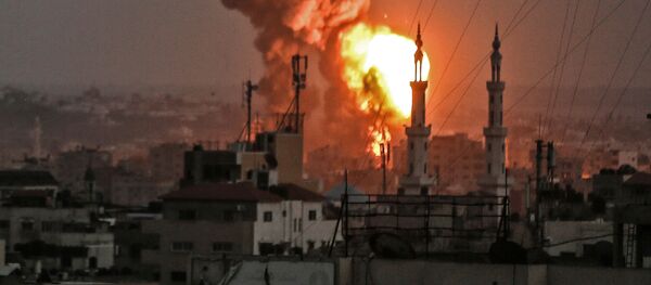 اسرائیل نوار غزه را بمباران کرد - اسپوتنیک افغانستان  