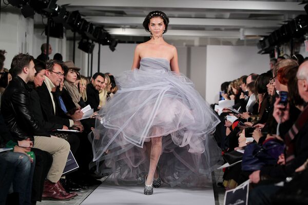 آریزونا موس مدل امریکایی در نمایش لباس هفته مد در نیویارک، سال ۲۰۱۲ - اسپوتنیک افغانستان  