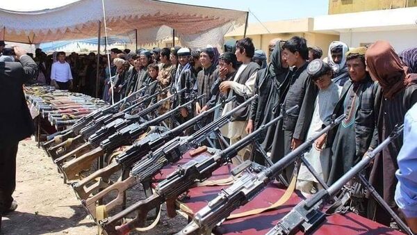 اعضای تسلیم شده گروه داعش در ولسوالی درزاب ولایت جوزجان - اسپوتنیک افغانستان  