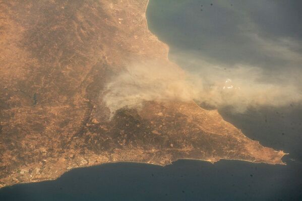 نمایی از آتش سوزی در پرتگال – تصویر از ایستگاه بین المللی فضایی - اسپوتنیک افغانستان  