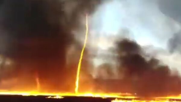 گردباد آتشین در بریتانیا+ویدیو - اسپوتنیک افغانستان  