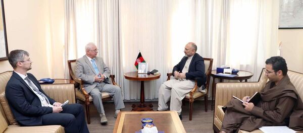 دیدار حنیف اتمر با سفیر روسیه در کابل دیدار حنیف اتمر با سفیر روسیه در کابل - اسپوتنیک افغانستان