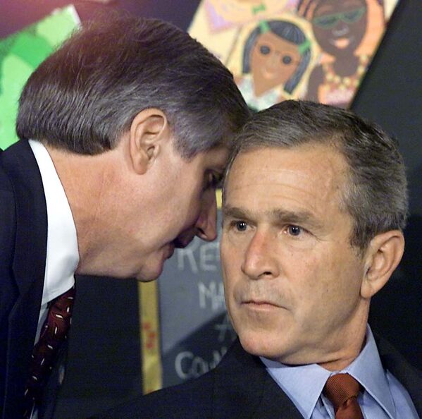 رئیس دفتر ریاست جمهوری  صبح 11 سپتامبر 2001 جلسه صبح هنگام جورج بوش را قطع  کرد - اسپوتنیک افغانستان  