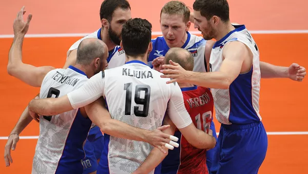 Male volleyball players of the Russian national team made ​​their way to the semi-finals of the Olympic tournament at the 2016 Games in Rio de Janeiro - اسپوتنیک افغانستان  