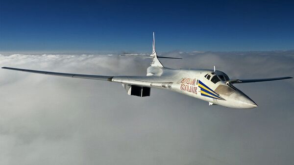 بمب افکن های روسی Tu-160 در سراسر قطب شمال پرواز کردند - اسپوتنیک افغانستان  