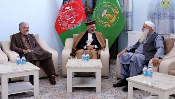 دیدار رهبران حکومت وحدت ملی با سیاف در پغمان - اسپوتنیک افغانستان  