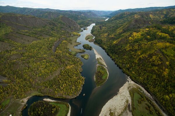 رودخانه مالای یینسی در جمهوری تیوا، روسیه - اسپوتنیک افغانستان  